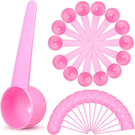 pink teaspoon scoop