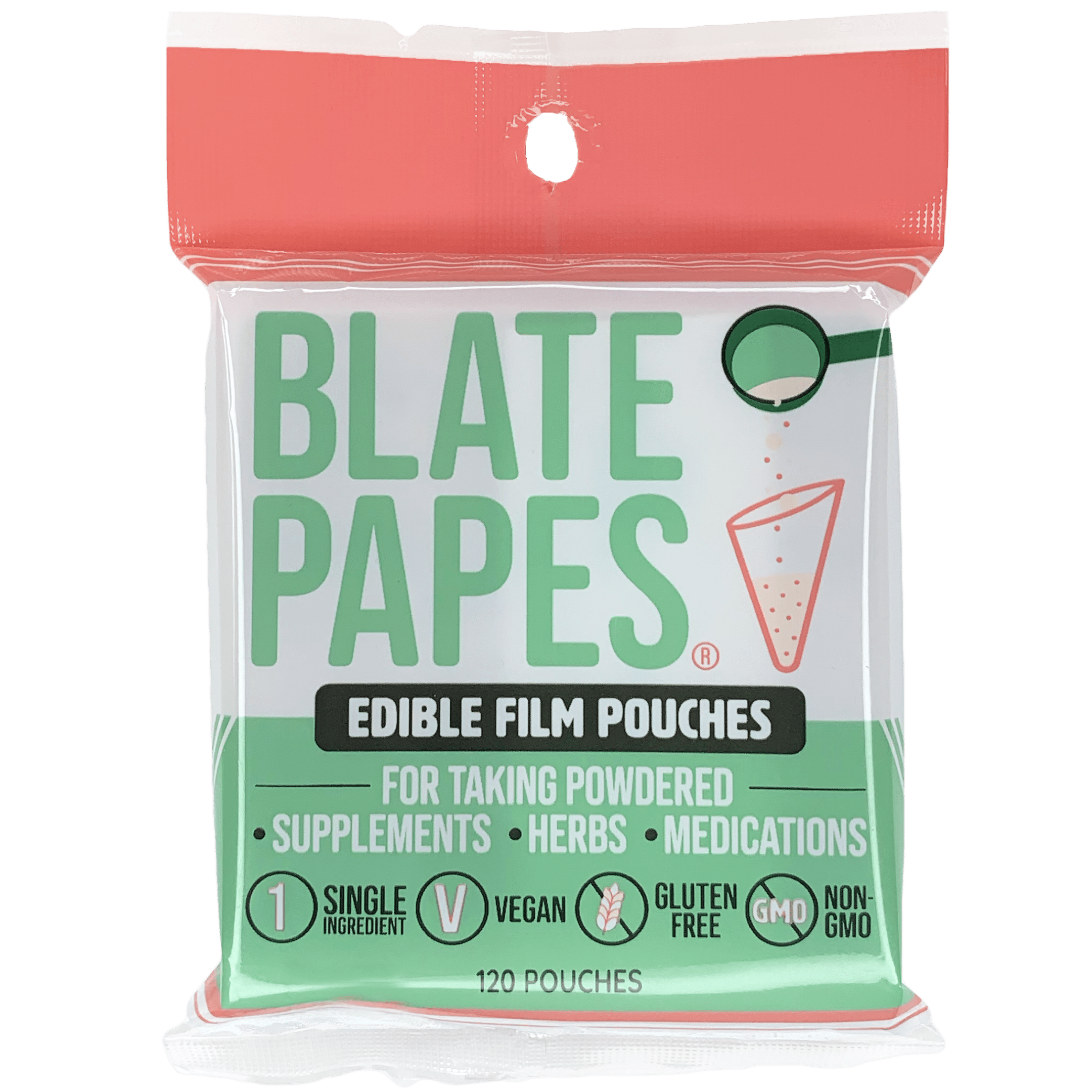 BLATE PAPES TASTELESS POUCHES (120 COUNT)