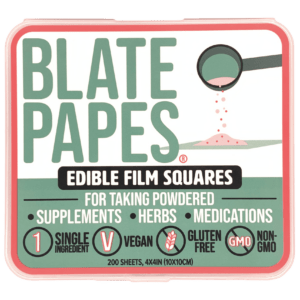 blate papes tasteless wafer film